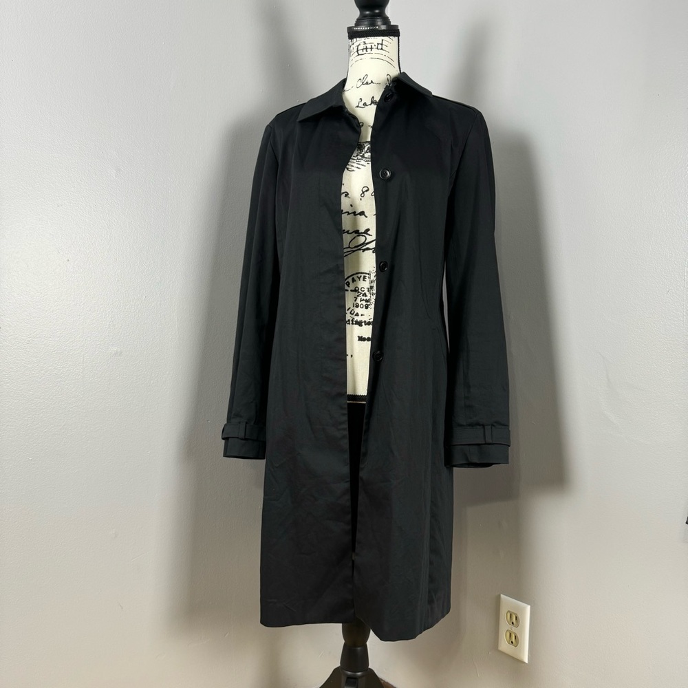 KC Classic Black Women's Trench Coat